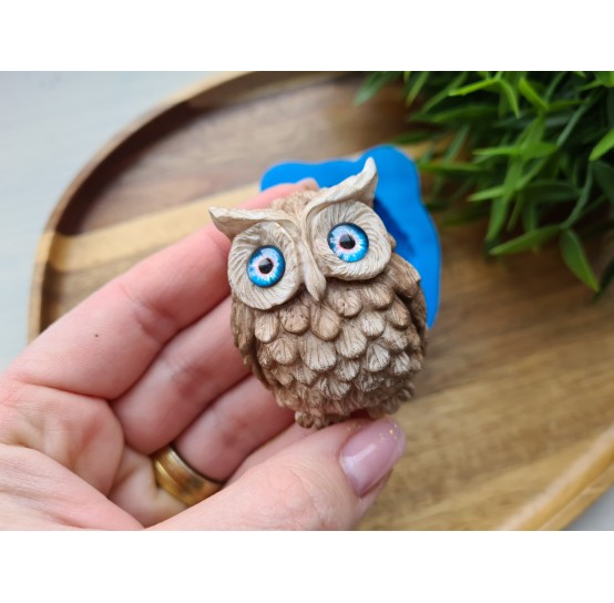 Silicone mold, Owl, ~ 4*5.4 cm, H:2.3 cm