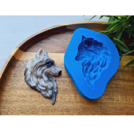 Silicone mold, Wolf, ~ 4.5*6.9 cm, H:1.2 cm