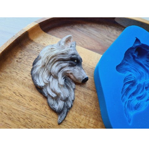 Silicone mold, Wolf, ~ 4.5*6.9 cm, H:1.2 cm
