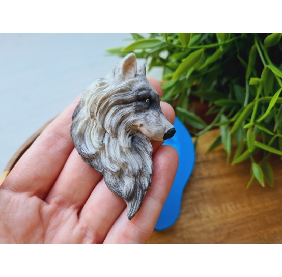 Silicone mold, Wolf, ~ 4.5*6.9 cm, H:1.2 cm