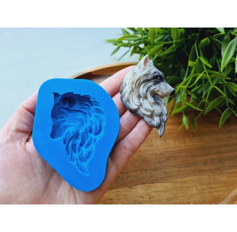 Silicone mold, Wolf, ~ 4.5*6.9 cm, H:1.2 cm