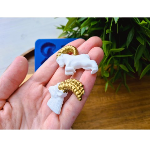 Silicone mold, Goat, 2 elements, ~ 3.4*4.8 cm, H:0.6 cm