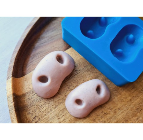 Silicone mold, Cow nose, style 1, 2 elements, ~ 2-3.9 cm, H:1-1.5 cm