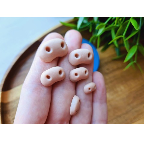 Silicone mold, Cow nose, style 3, 6 elements, ~ 0.6-2 cm, H:0.3-0.6 cm