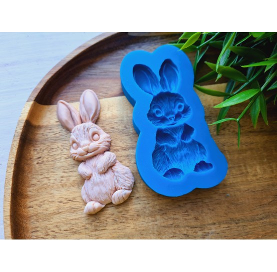 Silicone mold, Bunny, style 5, ~ 3.1*7 cm, H:1.1 cm