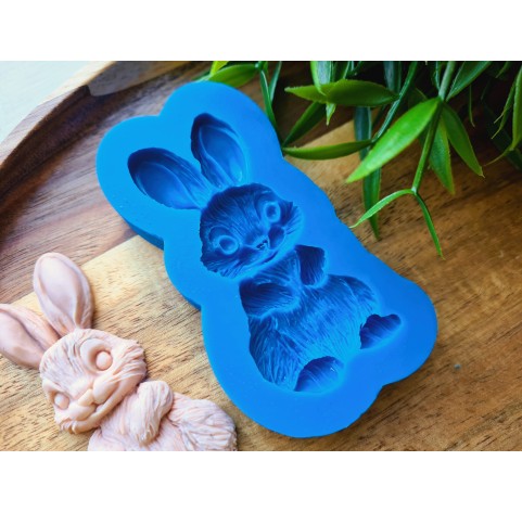 Silicone mold, Bunny, style 5, ~ 3.1*7 cm, H:1.1 cm