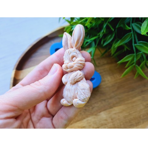 Silicone mold, Bunny, style 5, ~ 3.1*7 cm, H:1.1 cm