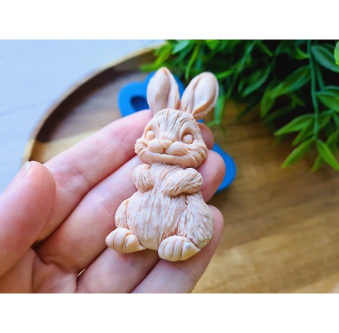 Silicone mold, Bunny, style 5, ~ 3.1*7 cm, H:1.1 cm