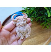 Silicone mold, Bull, ~ 5*7.3 cm, H:1.1 cm