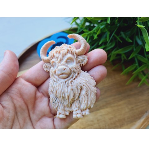 Silicone mold, Bull, ~ 5*7.3 cm, H:1.1 cm