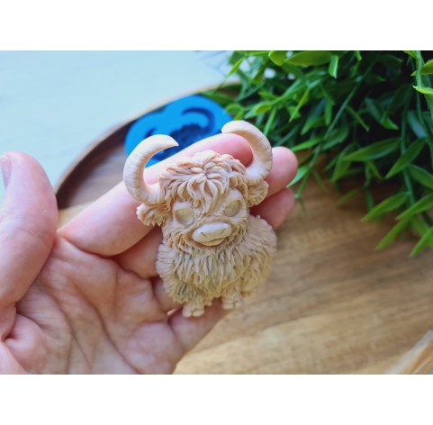 Silicone mold, Bull, ~ 5*7.3 cm, H:1.1 cm