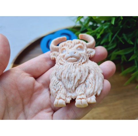 Silicone mold, Bull, ~ 5*7.3 cm, H:1.1 cm
