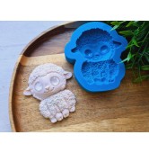 Silicone mold, Sheep, style 3, ~ 6.7*7.7 cm, H:1.3 cm