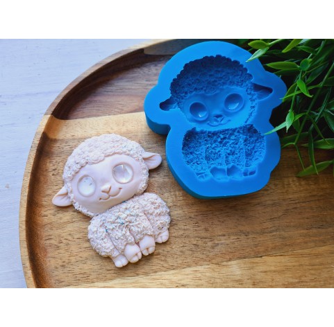 Silicone mold, Sheep, style 3, ~ 6.7*7.7 cm, H:1.3 cm