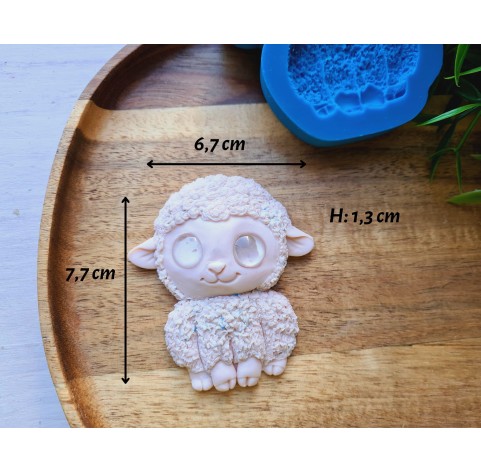 Silicone mold, Sheep, style 3, ~ 6.7*7.7 cm, H:1.3 cm