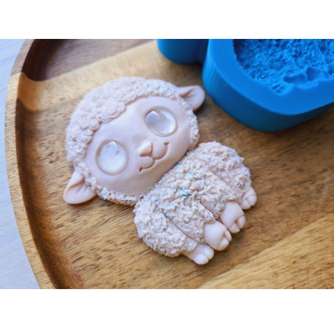 Silicone mold, Sheep, style 3, ~ 6.7*7.7 cm, H:1.3 cm