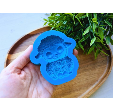 Silicone mold, Sheep, style 3, ~ 6.7*7.7 cm, H:1.3 cm