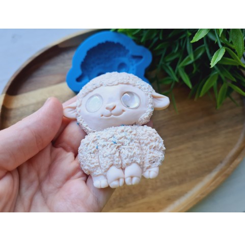 Silicone mold, Sheep, style 3, ~ 6.7*7.7 cm, H:1.3 cm