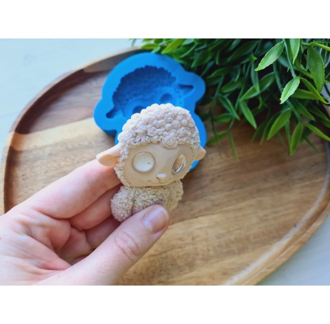 Silicone mold, Sheep, style 3, ~ 6.7*7.7 cm, H:1.3 cm