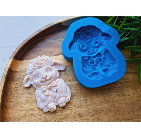 Silicone mold, Sheep, style 4, ~ 5*6.3 cm, H:1 cm