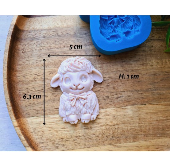 Silicone mold, Sheep, style 4, ~ 5*6.3 cm, H:1 cm