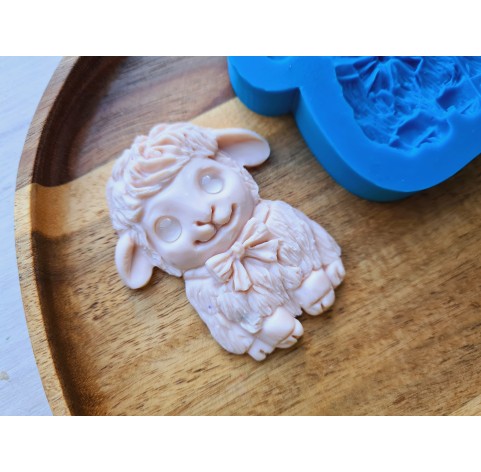 Silicone mold, Sheep, style 4, ~ 5*6.3 cm, H:1 cm