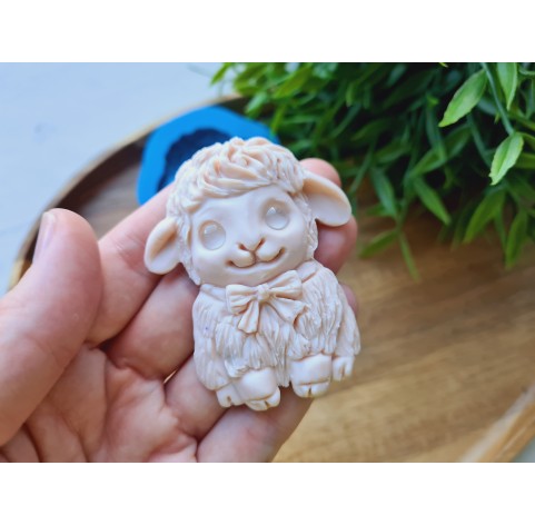 Silicone mold, Sheep, style 4, ~ 5*6.3 cm, H:1 cm