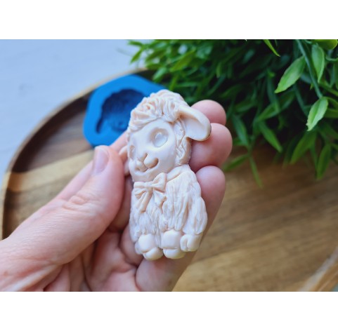 Silicone mold, Sheep, style 4, ~ 5*6.3 cm, H:1 cm