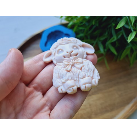 Silicone mold, Sheep, style 4, ~ 5*6.3 cm, H:1 cm