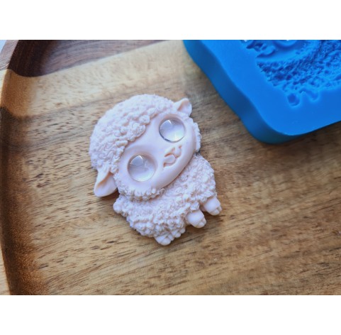 Silicone mold, Sheep, style 5, ~ 3.9*4.5 cm, H:0.8 cm
