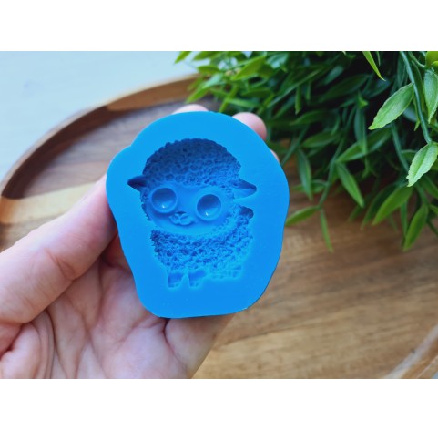 Silicone mold, Sheep, style 5, ~ 3.9*4.5 cm, H:0.8 cm