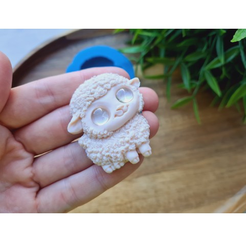 Silicone mold, Sheep, style 5, ~ 3.9*4.5 cm, H:0.8 cm