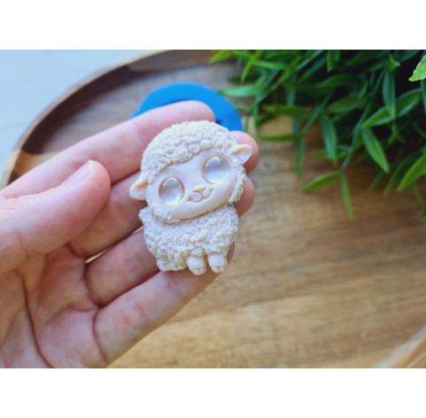 Silicone mold, Sheep, style 5, ~ 3.9*4.5 cm, H:0.8 cm
