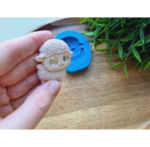 Silicone mold, Sheep, style 5, ~ 3.9*4.5 cm, H:0.8 cm