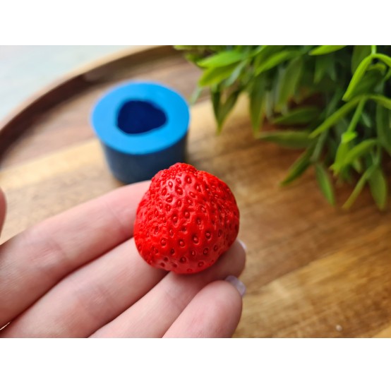 Silicone mold, Strawberry, style 6, XXL, ~ Ø 2.8 cm, H:2.2 cm