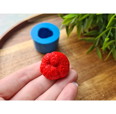 Silicone mold, Strawberry, style 6, XXL, ~ Ø 2.8 cm, H:2.2 cm