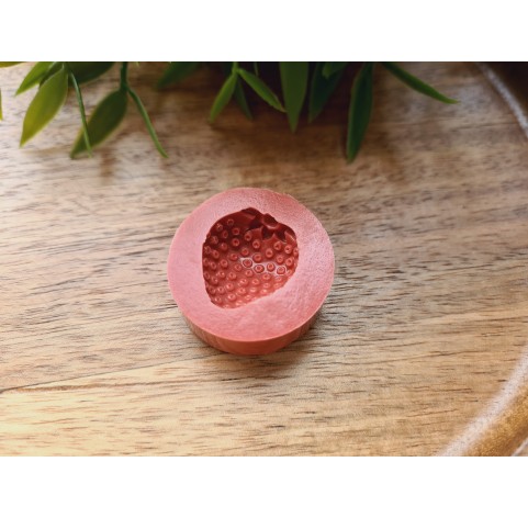 Silicone mold, Strawberry, style 10, half, ~ 1.7*2 cm, H:0.7 cm