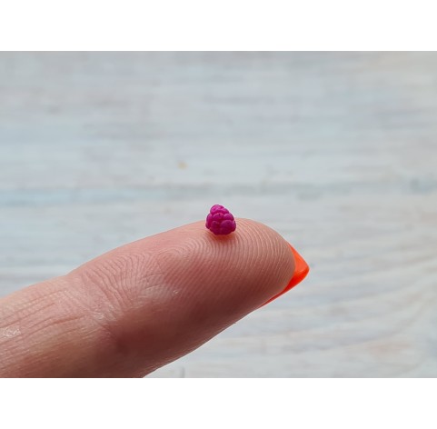 Silicone mold, Raspberry, style 1, miniature 1:12, 30 elements, ~ Ø 0.2-0.3 cm, H:0.2-0.3 cm