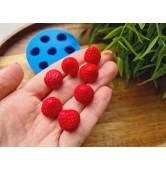Silicone mold, Strawberry, style 14, 30 elements, ~ Ø 1.5 cm, H:1.4 cm
