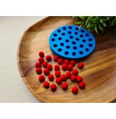 Silicone mold, Strawberry, style 14, 30 elements, ~ Ø 1.5 cm, H:1.4 cm