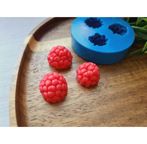 Silicone mold, Raspberry, style 2, XL, 3 elements, ~ Ø 1.7-1.9 cm, H:1.4-1.5 cm