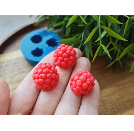 Silicone mold, Raspberry, style 2, XL, 3 elements, ~ Ø 1.7-1.9 cm, H:1.4-1.5 cm