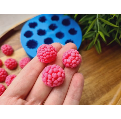 Silicone mold, Raspberry mix, style 2 and 3, 14 elements, ~ Ø 1.6-2 cm, H:1.3-1.4 cm