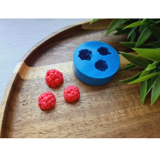 Silicone mold, Raspberry, style 4, M, 3 elements, ~ Ø 1.2-1.4 cm, H:0.9-1.2 cm