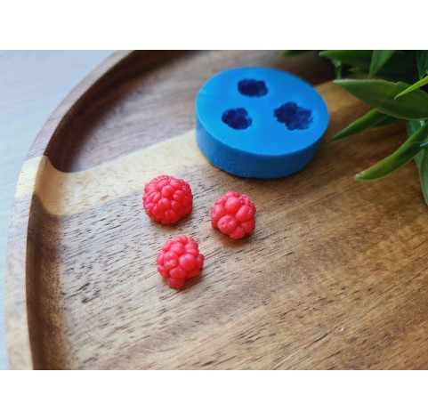 Silicone mold, Raspberry, style 5, S, 3 elements, ~ Ø 0.9-1.2 cm, H:0.6-0.8 cm