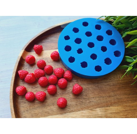 Silicone mold, Raspberry, style 6, 19 elements, ~ Ø 1.2-1.3 cm, H:1.3-1.5 cm