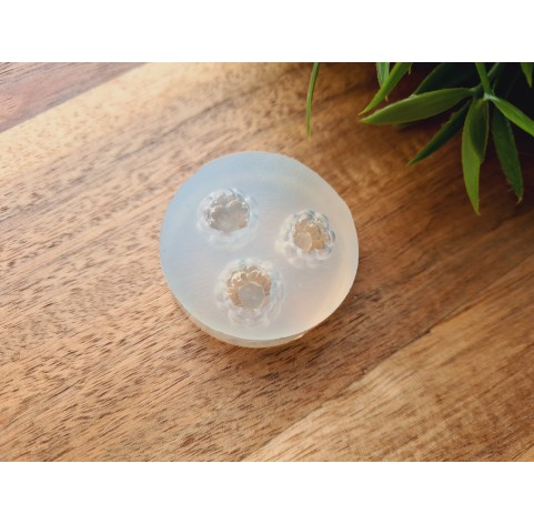 Silicone mold, Raspberry, style 11, inverted, 3 elements, ~ Ø 1.2-1.4 cm, H:1.1-1.4 cm