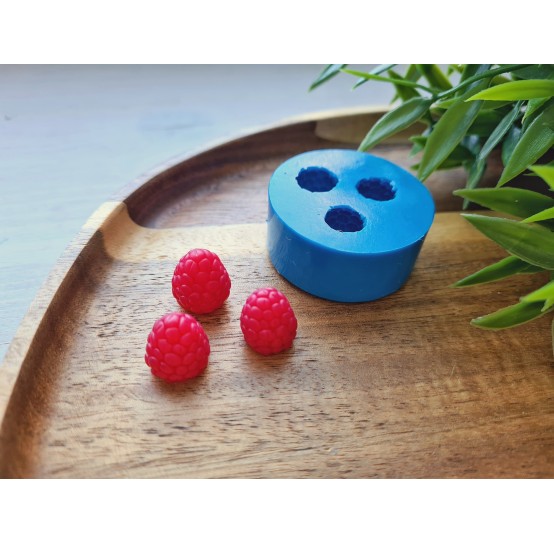 Silicone mold, Raspberry, style 6, 3 elements, ~ Ø 1.2-1.3 cm, H:1.3-1.5 cm