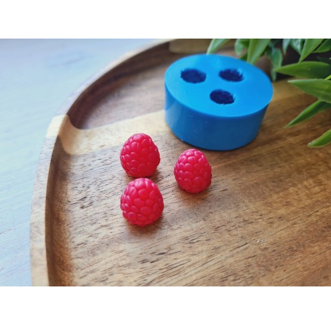 Silicone mold, Raspberry, style 6, 3 elements, ~ Ø 1.2-1.3 cm, H:1.3-1.5 cm