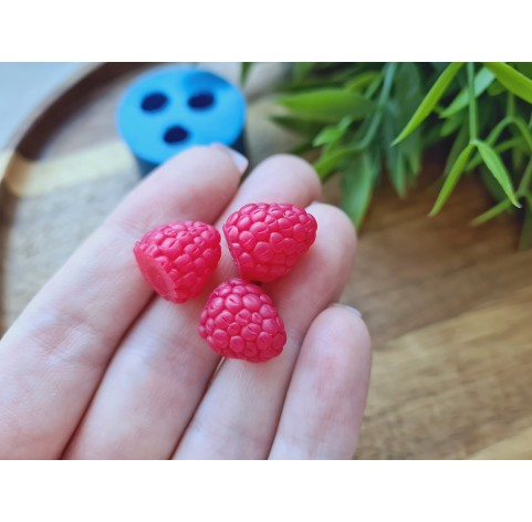 Silicone mold, Raspberry, style 6, 3 elements, ~ Ø 1.2-1.3 cm, H:1.3-1.5 cm